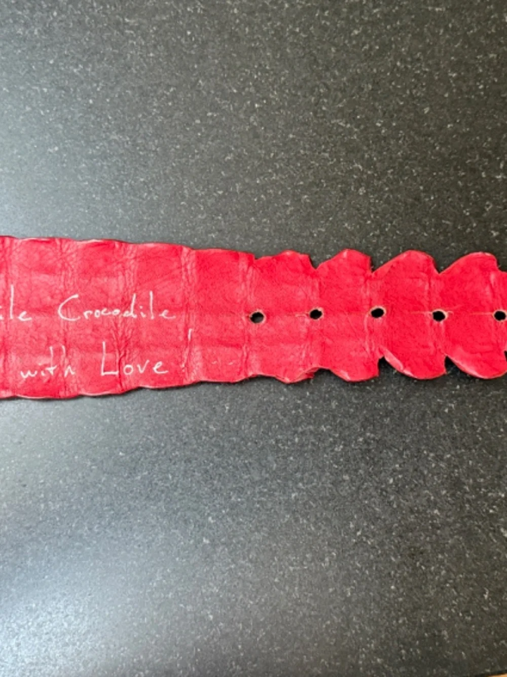 Genuine Nile Crocodile Handmade belt By  Massimiliano Musina in Florance, Italy